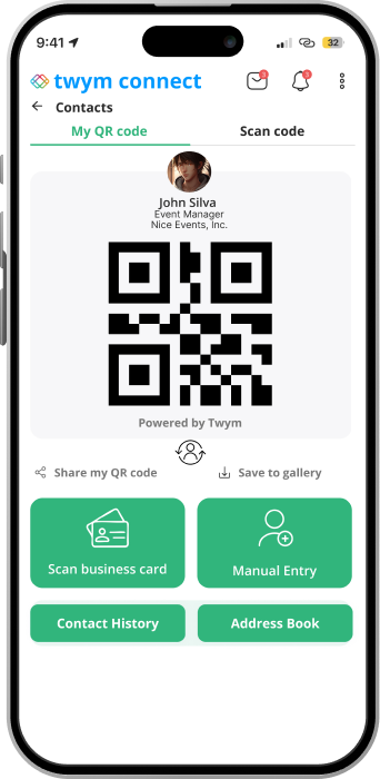 Twym Connect — QR code view