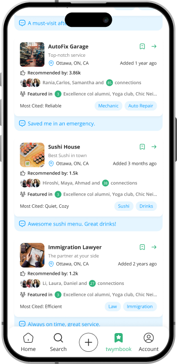 Twym List discoverability preview